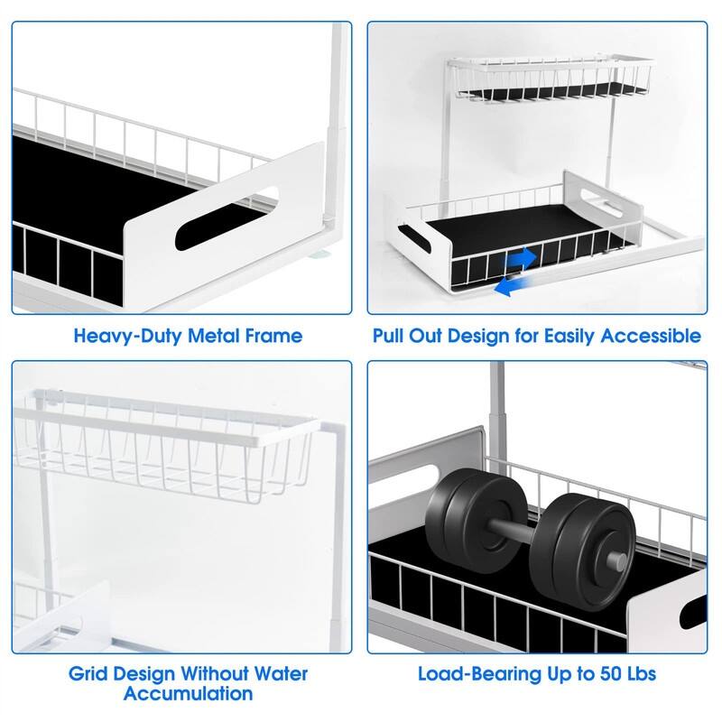 Under Sink Organizers and Storage - 14.4"D x 10.4"W x 10.6"H