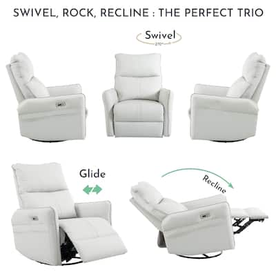 Power Swivel Glider, Rocking Chair Nursery Recliners