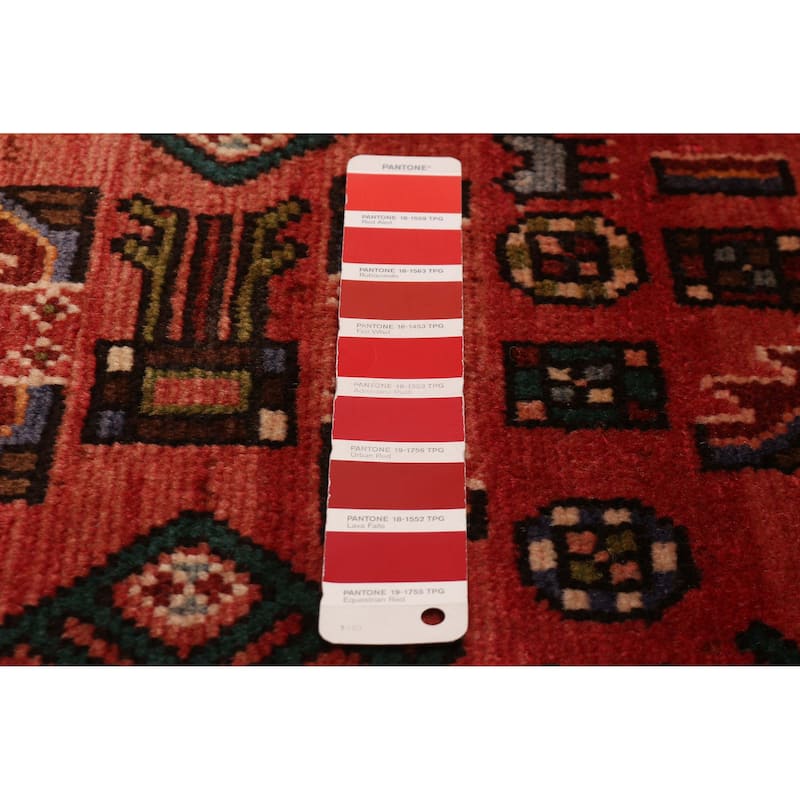 ECARPETGALLERY Hand-knotted Andelz Red Wool Rug - 4'8 x 10'8