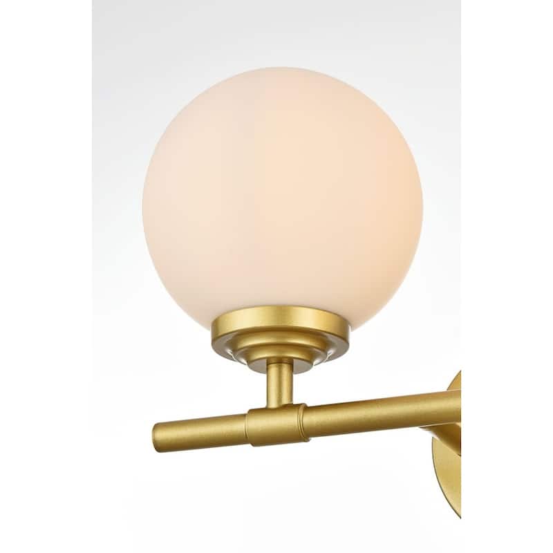 Ash 1 Light Black and Frosted White Bath Sconce