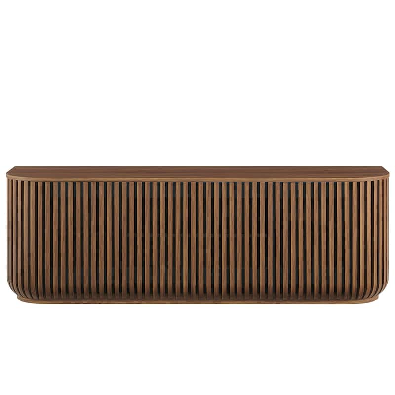 Fortitude 75" Curved Sideboard Storage Cabinet