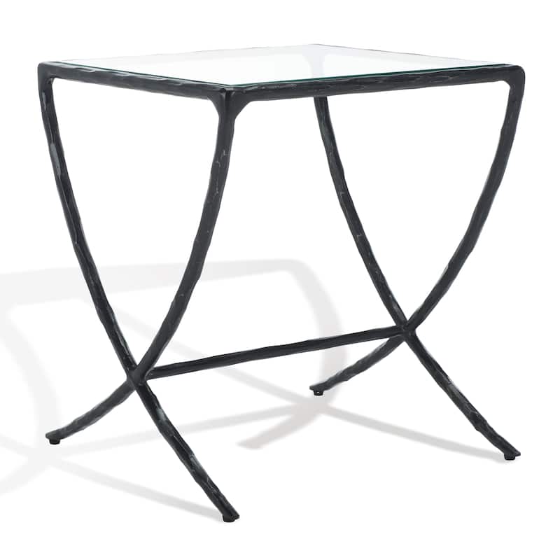 SAFAVIEH Couture Debbie Squareuare Metal Accent Table - 18Wx18Dx20H