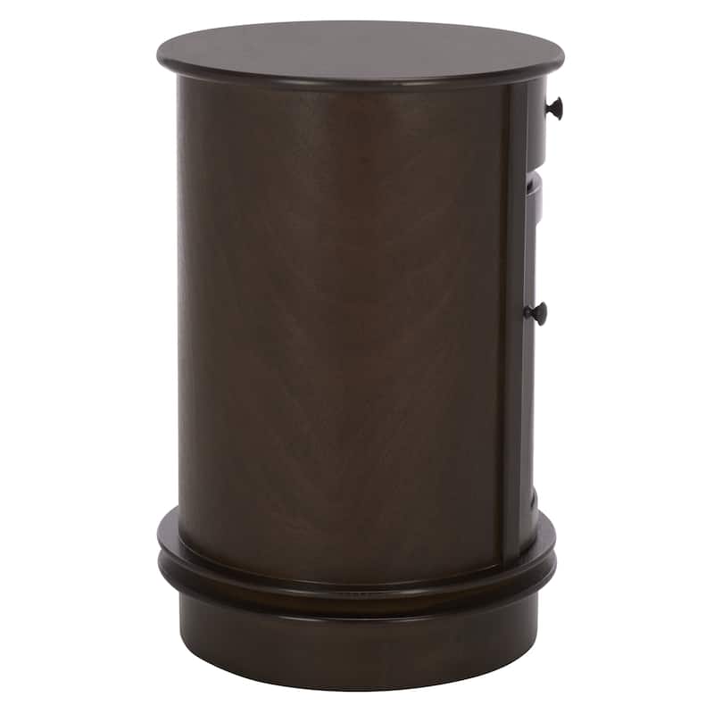 SAFAVIEH Celestia Grey Swivel Storage Accent Table - 18"W x 18"D x 26"H