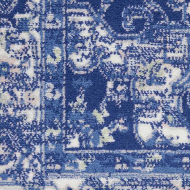 Gadi Power Loomed Distressed Floral Non Skid Stain Resistant Area Rug By HomeRoots - 138' X '100' X '0.39