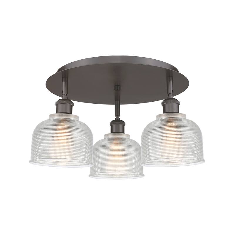 Innovations Lighting Dayton - 3 Light 17" Flush Mount