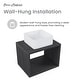 preview thumbnail 6 of 8, Concorde 24'' Wall-Hung Vanity In Black