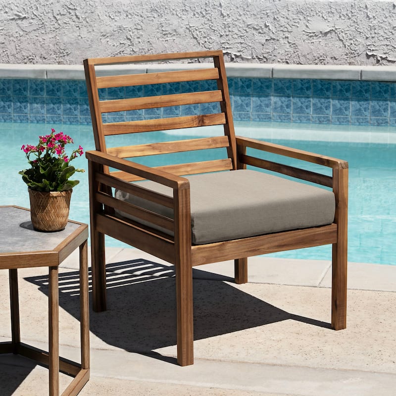 Outdoor Premium Dining Seat Cushion (2-Pack) - 20" wide x 20" deep x 4" thick