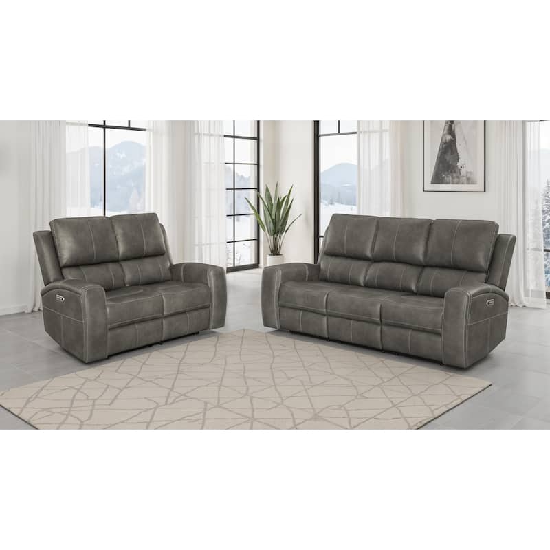 Brickston Triple Power Reclining Sofa Set