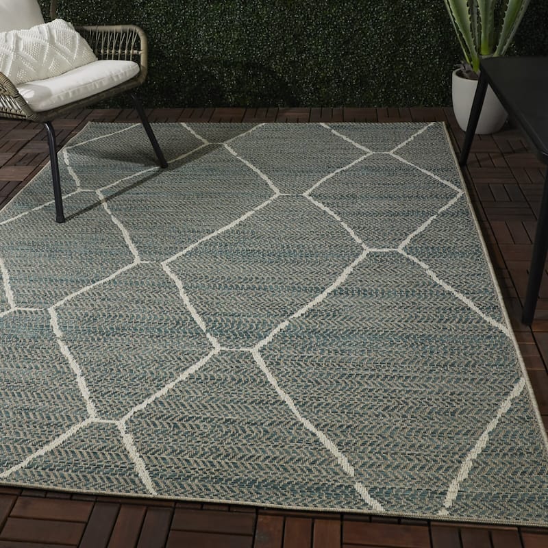 Derain Moroccan Patio Indoor/Outdoor Area Rug