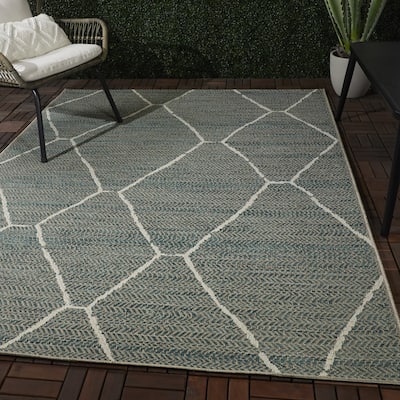 Derain Moroccan Patio Indoor/Outdoor Area Rug