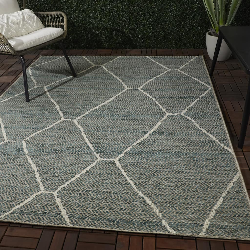 Derain Moroccan Patio Indoor/Outdoor Area Rug