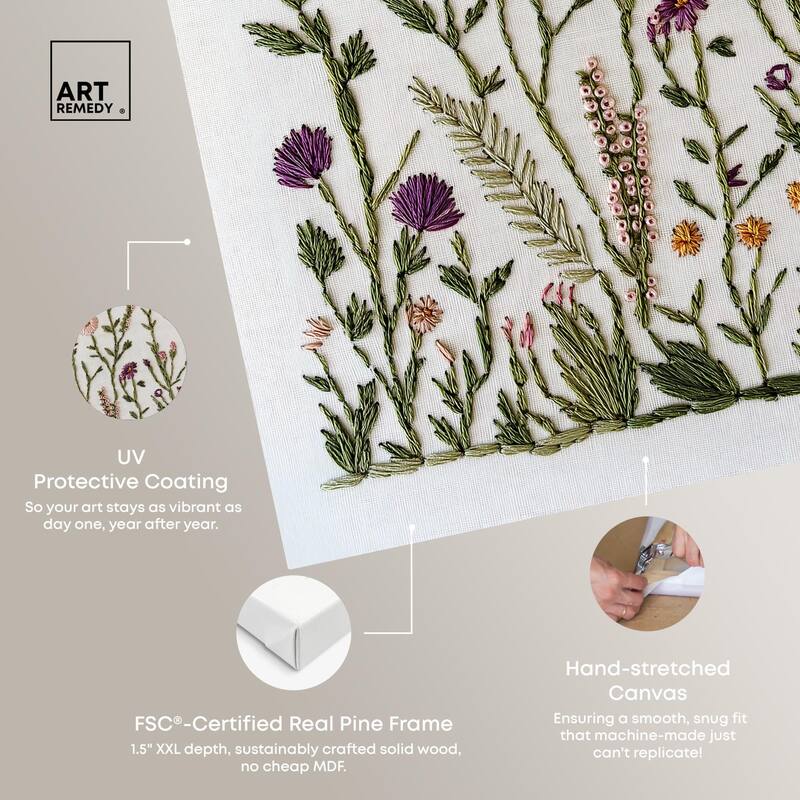 Wildflower Patch III Canvas by Art Remedy, Gallery Wrapped