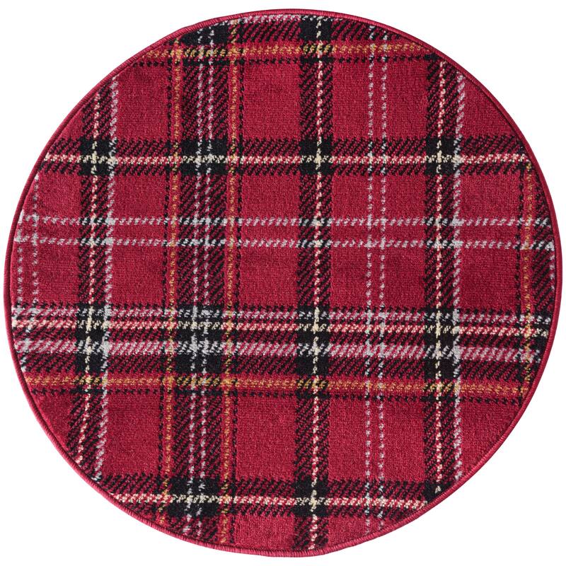 Nourison Grafix Plaid Farmhouse Area Rug