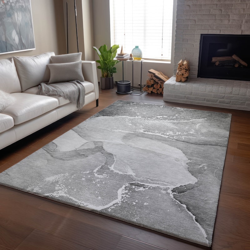 Premium Washable Super Soft Abstract Flow Contemporary Mayfield Rug