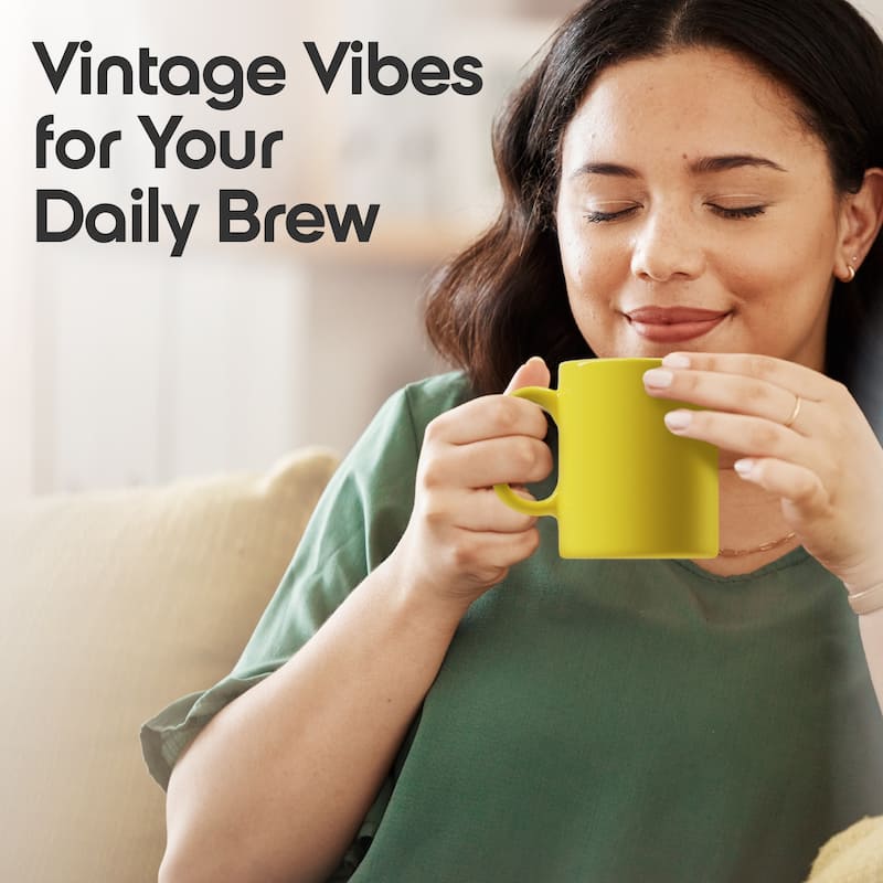 Omniware Teaz Cafe 11 oz Classic Mug - 3" D x 3.75" H