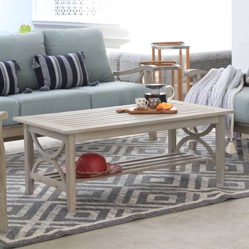 Cambridge Casual Lowell Teak Outdoor Patio Coffee Table