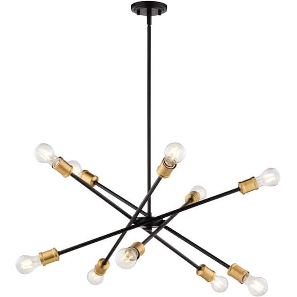 slide 2 of 11, Vaxcel Lighting H0301 10 Light 35" Wide Sputnik Chandelier