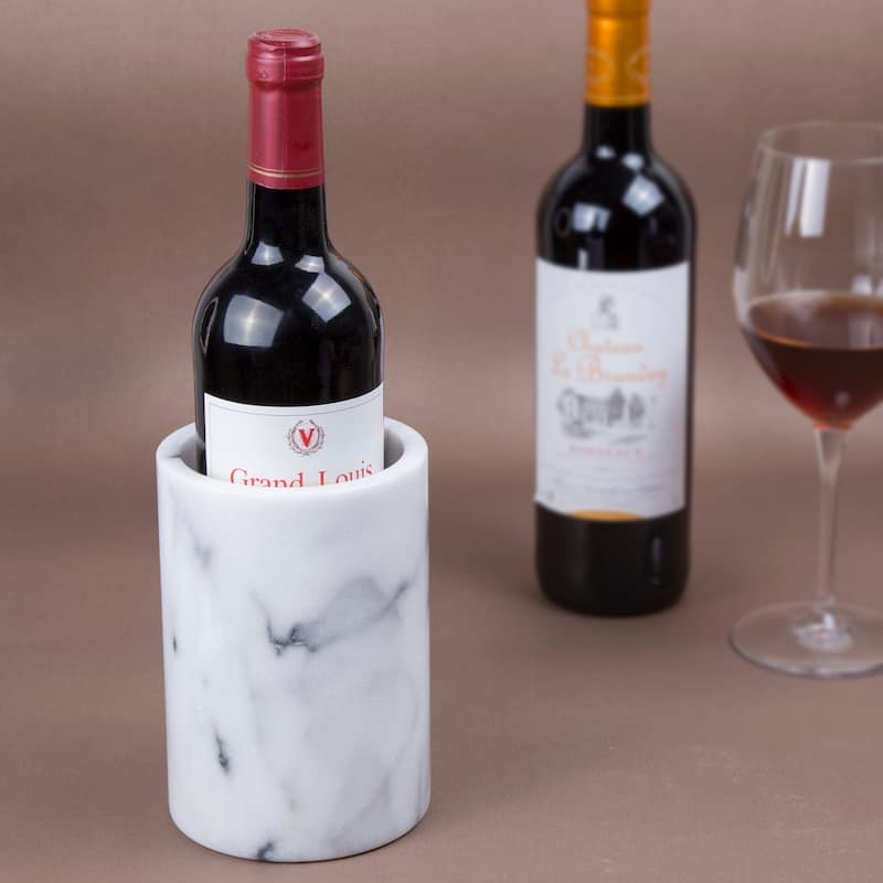 Creative Home White Marble Wine Cooler
