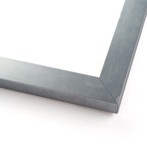 28x17 Silver Stainless Steel Wood Picture Frame - With Acrylic Front and Foam Board Backing