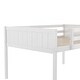 preview thumbnail 5 of 9, Full Size Wood Low Loft Bed with Ladder, Ladder Can Be Placed On the Left or Right