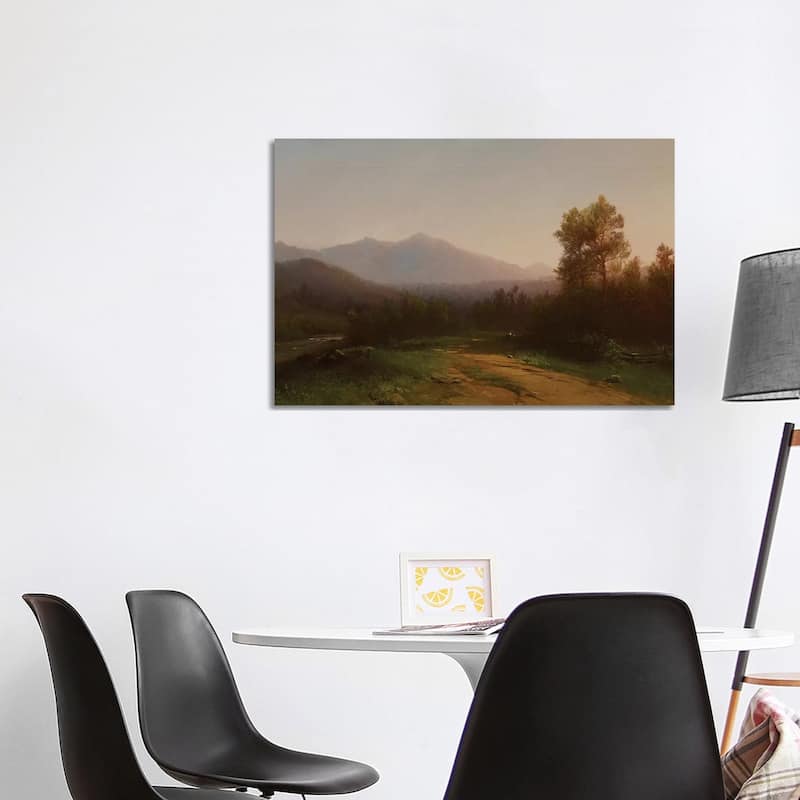 iCanvas "Hudson River Landscape, c.1860-5 " by Homer Dodge Martin Canvas Print - 26x40x1.5