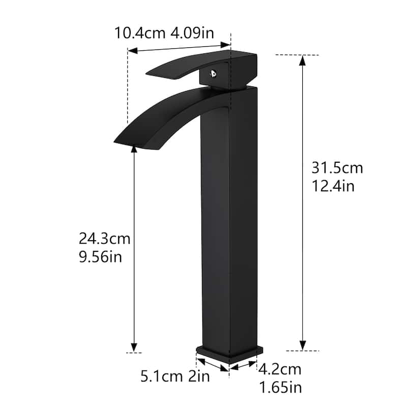 Topcraft Single Handle Modern Bathroom Faucet