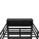 preview thumbnail 9 of 12, Black Full Size Metal Loft Bed with Wardrobe, Desk, and Storage Shelves