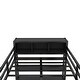 preview thumbnail 9 of 12, Metal Loft Bed with Storage Cubes, Shelves, Wardrobe And L-shaped Desk, Full Size, Black