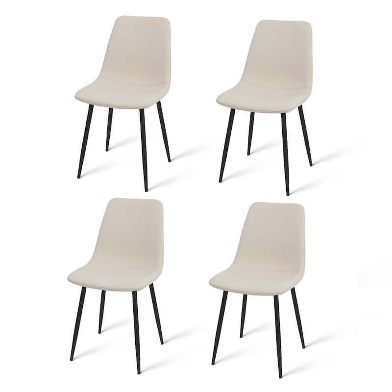 Modern Fabric Upholstered Dining Chairs (Set of 4) - 34"x18"x18"