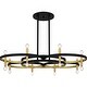 preview thumbnail 1 of 7, Winsland 8-Light Matte Black Chandelier