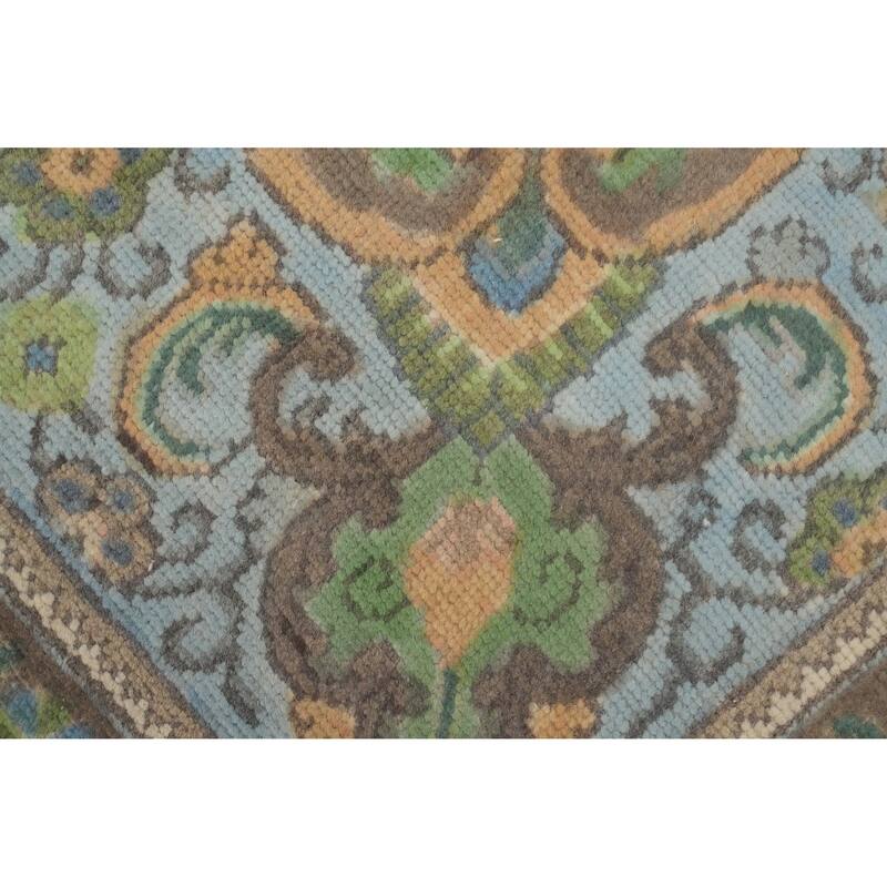 Hand Knotted Oriental 100% Wool Carpet Traditional Floral Oranges & Rust Tabriz Area Rug - 12' 10'' X 9' 8''