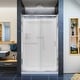 preview thumbnail 16 of 29, DreamLine Infinity-Z 36 in. D x 48 in. W x 76 3/4 in. H Sliding Shower Door, Shower Base and Backwall Kit Chrome Finish Frosted Glass