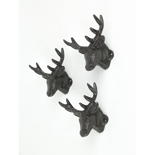 Deer head coat hooks deals