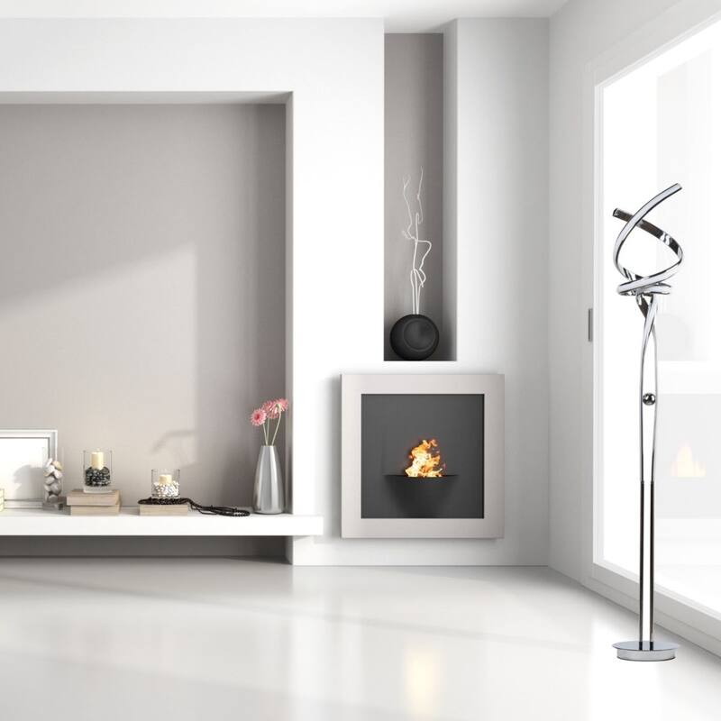 Munich Dimmable Integrated LED Floor Lamp - Chrome