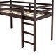 preview thumbnail 3 of 20, Twin Loft Bed With Slide, House Bed With Slide,Gray Brown