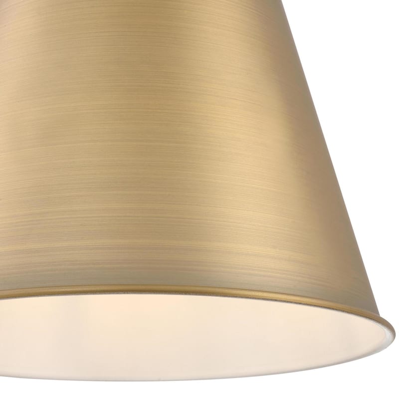 Westinghouse Lighting Derose One-Light Indoor Pendant, Brushed Brass Finish - 1-Light