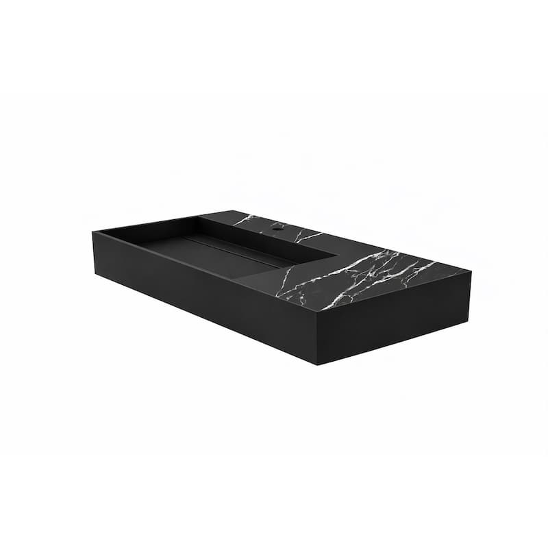 Juniper Stone Solid Surface Wall-Mounted Vessel Sink