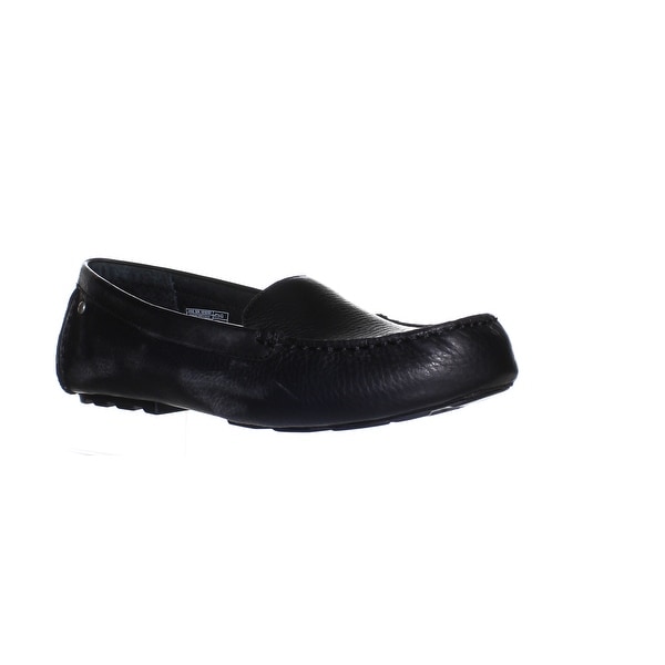 black ugg loafers