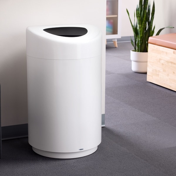 Large Trash Can, 30-Gallon Metal Garbage Can, Receptacle - Bed Bath ...