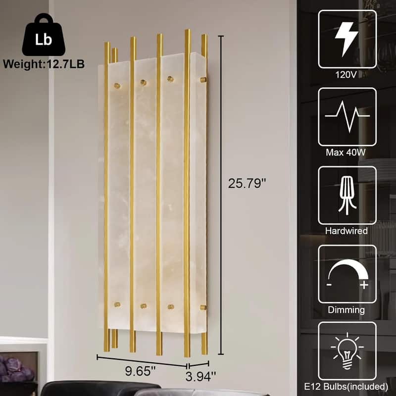 KAYLA Modern Chandelier 54 in Alabaster Chandelier