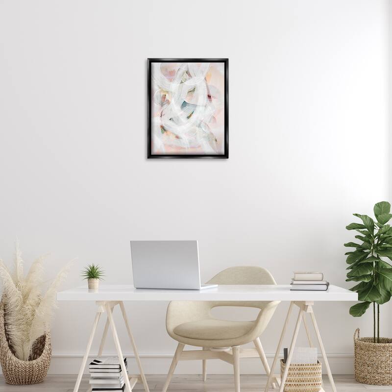 Stupell Tender Moments Abstraction Framed Floater Canvas Wall Art Design By Gemma Bardot