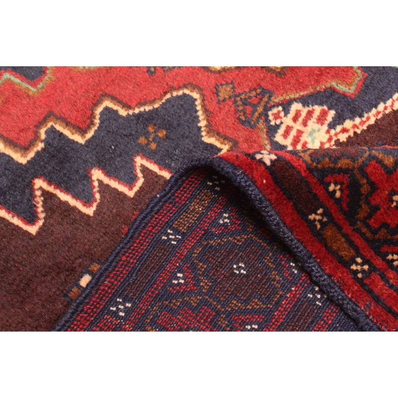 ECARPETGALLERY Hand-knotted Teimani Dark Navy Wool Rug - 2'10 x 4'3