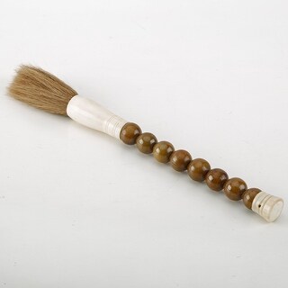 Artissance 13" Small White Hand Painted Bone Calligraphy Brush - Bed