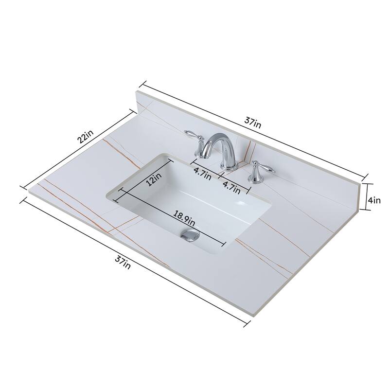 Montary Sintered Stone Bathroom Vanity Top