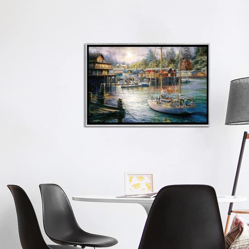 iCanvas "Harbor" by Nicky Boehme Framed