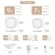 preview thumbnail 21 of 65, VEWEET 20-Piece White Porcelain Dinnerware Set (Service for 4)