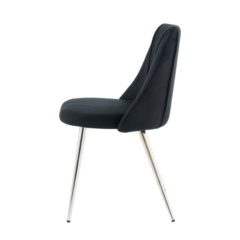Modern simple velvet dining chair,set of 4