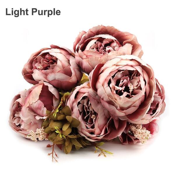 Shop Artificial Peony Silk Flowers Bouquet Home Wedding Decoration