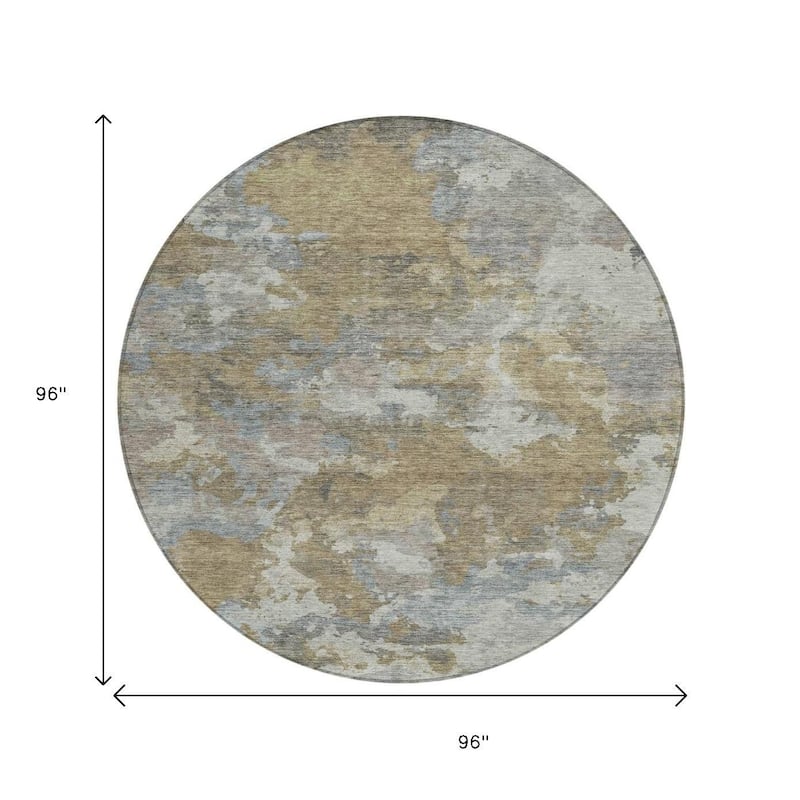HomeRoots Abstract Transitional Rectangle Outdoor Rug