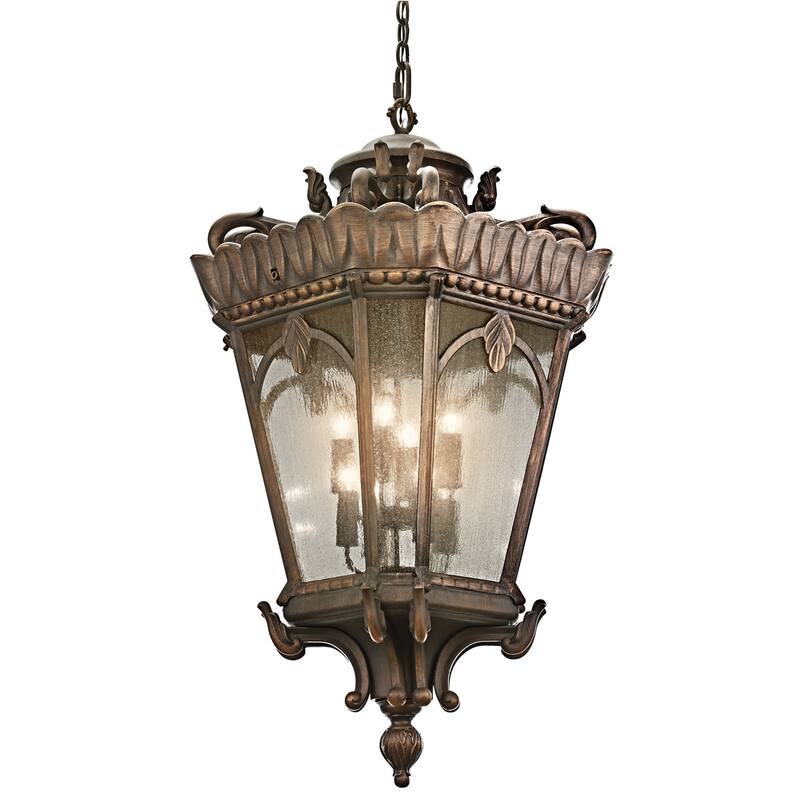 Kichler Tournai Eight Light 48" Tall Oversized Outdoor Lantern Pendant - Londonderry